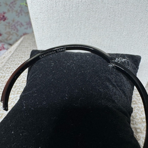 Black Bangle Bracelet - Picture 2 of 2